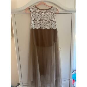 UMGEE boho festival shirt- Rare one of a kind high lowflowy size small